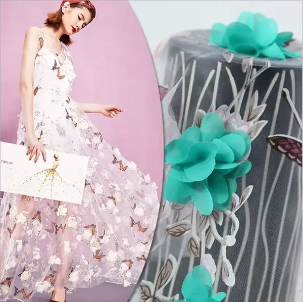 New Arrival Fashion Luxury 3d Embroidery Sequin Lace Fabric Liturgical Lace Fabric