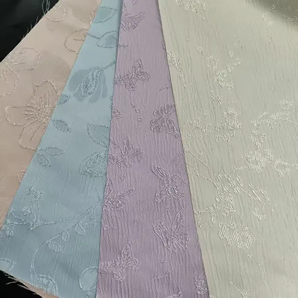 96 Polyester 4 Spandex Soft Comfortable Garment Material Fabrics For Clothing Satin Jacquard Fabric