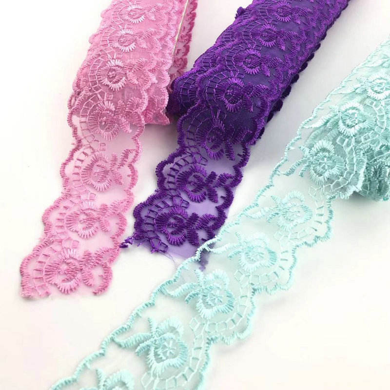 Diseinu klasikoko kolore anitzeko organza parpailak Ebaki brodak organza parpailak handizkako
