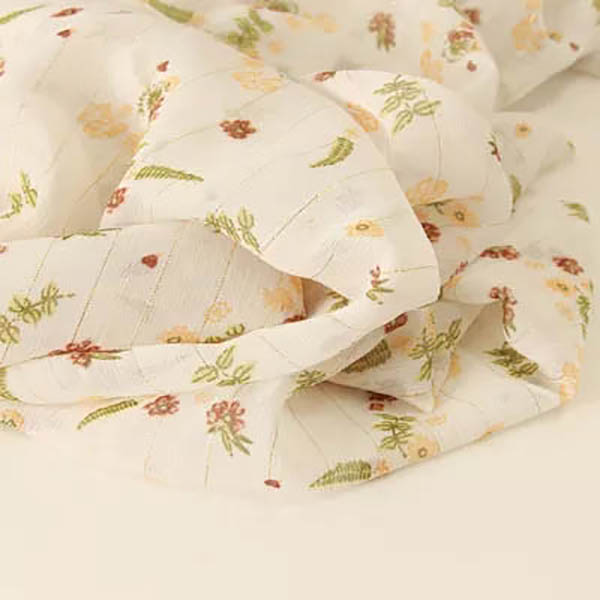 Zetazko Chiffon Jacquard tindatutako ehuna